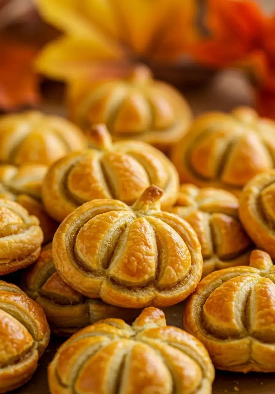 25 Pumpkin Shaped Appetizers To Make, Pumpkin Shaped Puff Pastry Bites