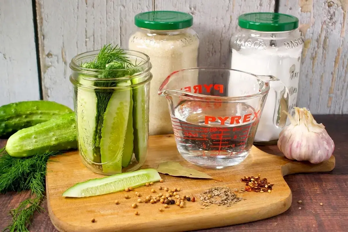 Easy Refrigerator Dill Pickles Recipe, About The Ingredients