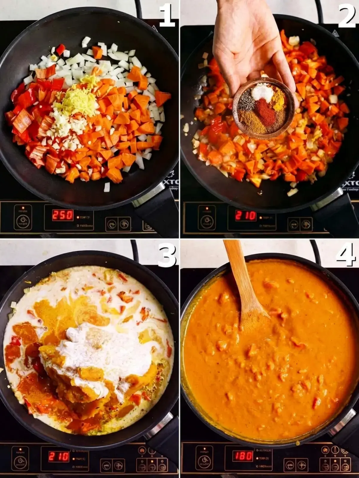 Indian Pumpkin Curry, Stovetop Method