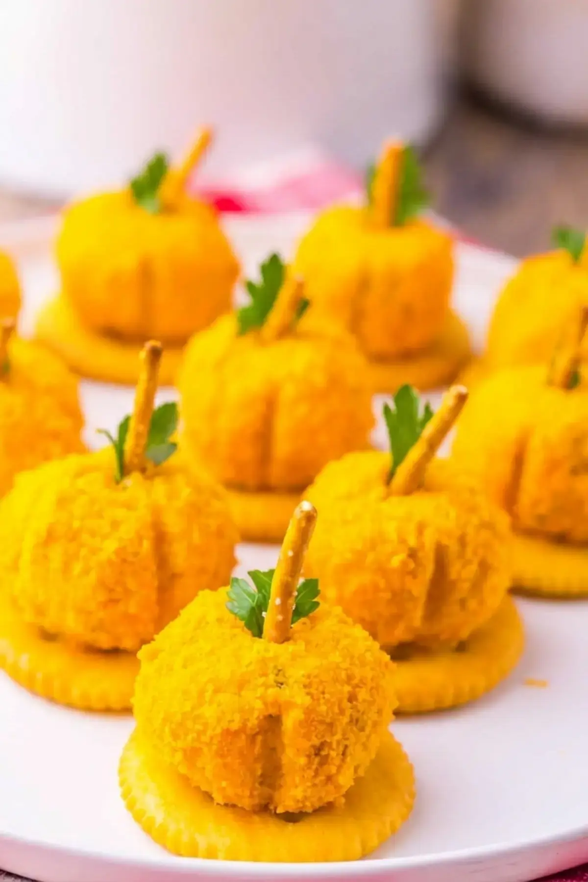 Mini Pumpkin Cheeseballs