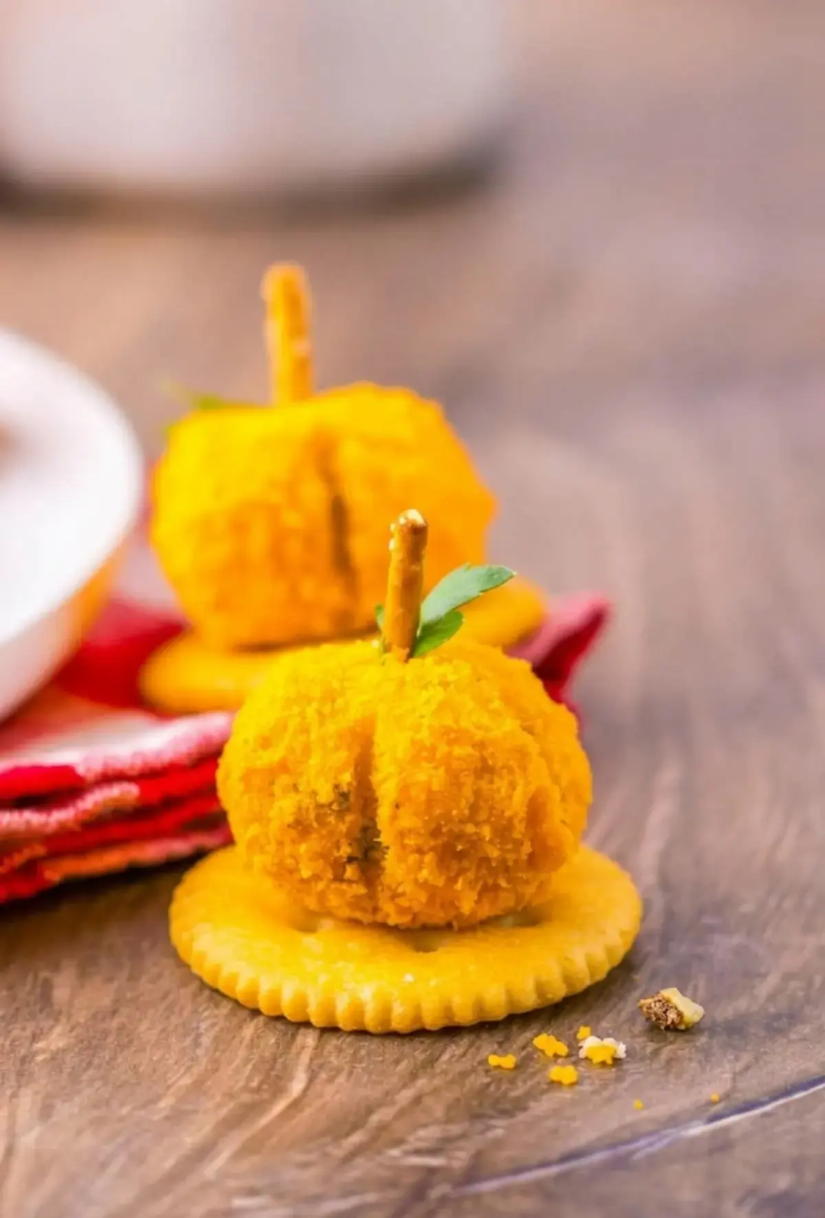 Mini Pumpkin Cheeseballs