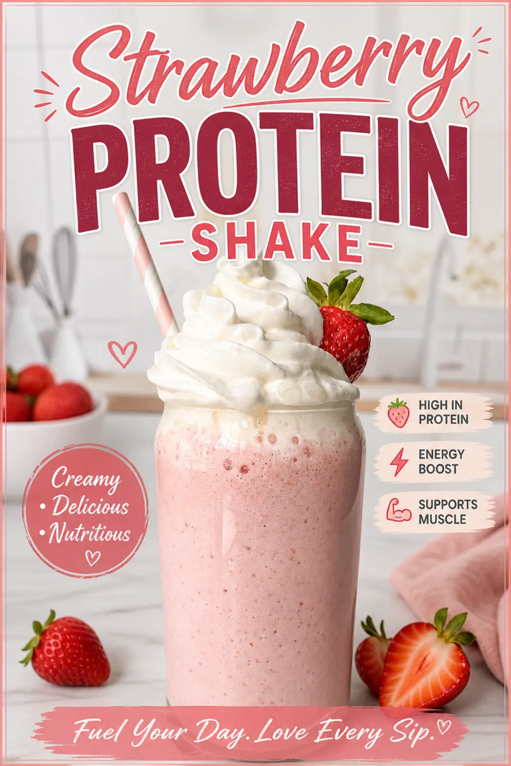 Home 30 Strawberry Protein Shake