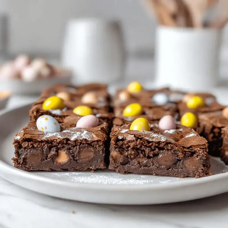 20+ Delicious Easter Treats, 15. Easter Egg Brownies