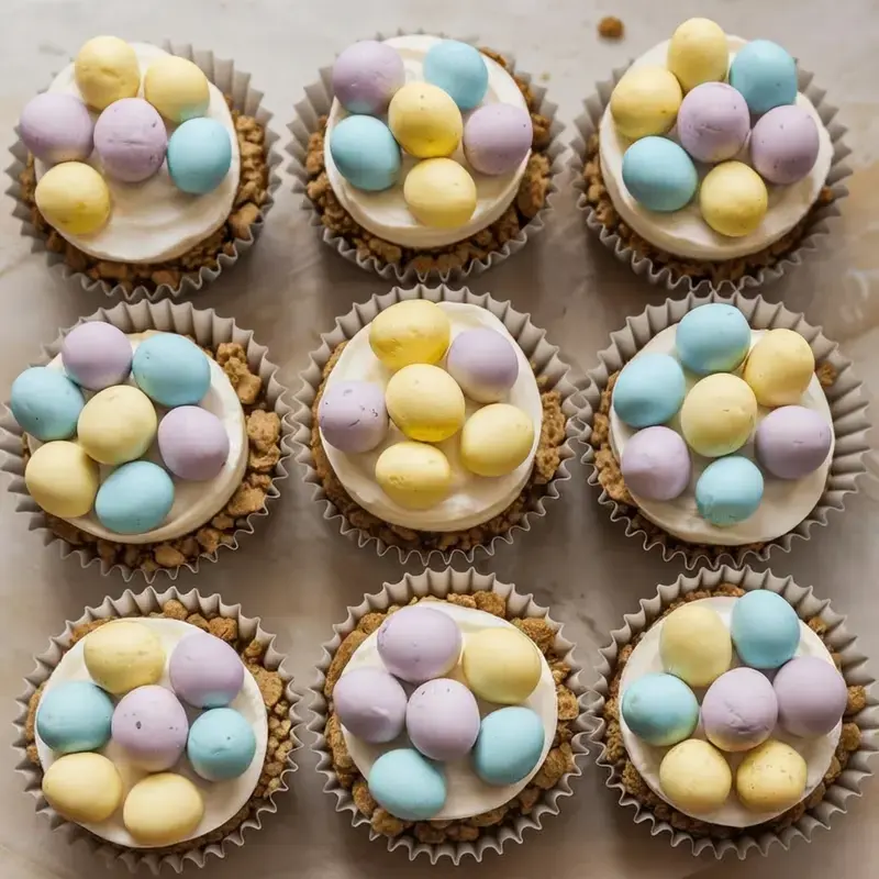 20+ Delicious Easter Treats, 20. Mini Egg Cheesecakes