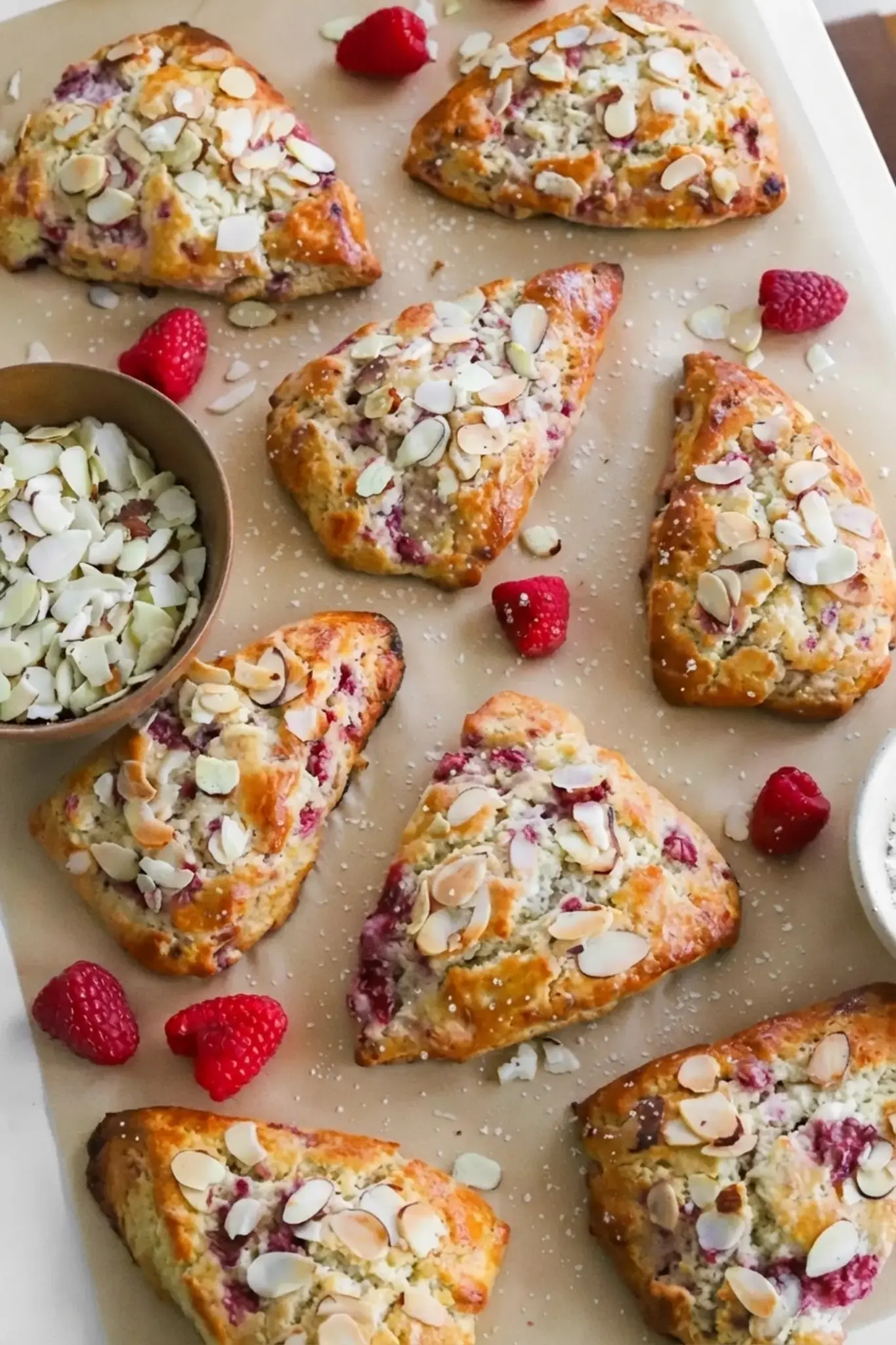 Almond Croissant Raspberry Scones
