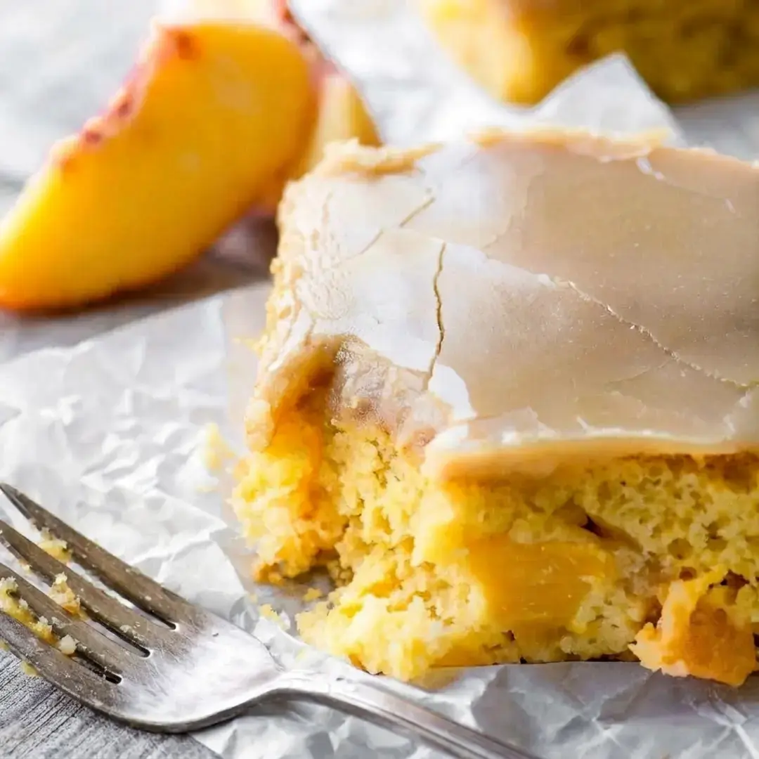 Brown Sugar Peach Cake
