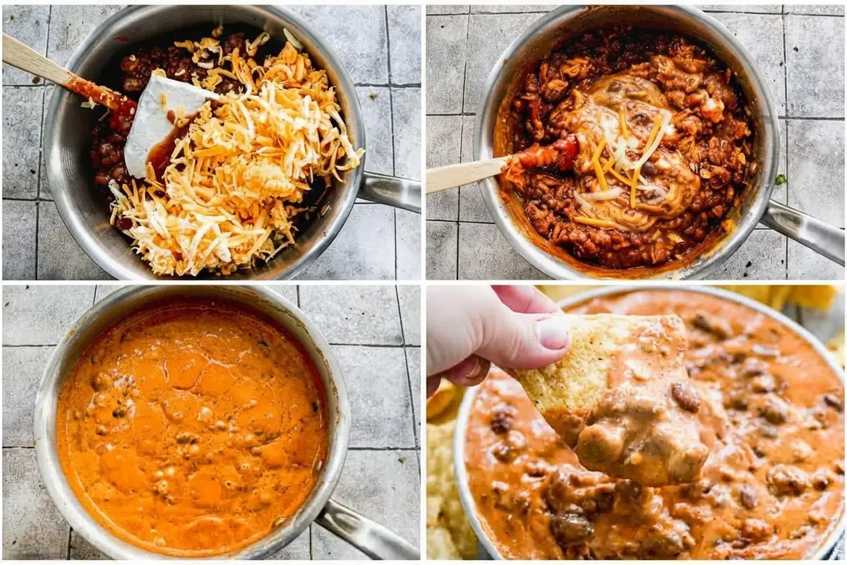 Chili Cheese Dip, Let'S Make It, With Only 4 Ingredients
