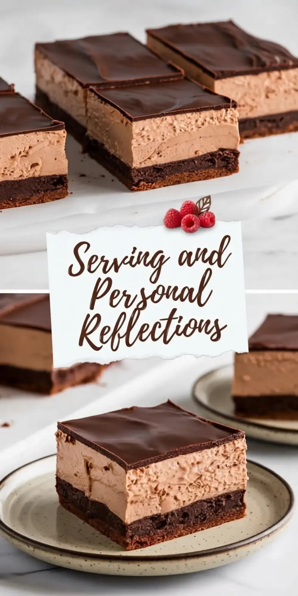 Chocolate Mousse Brownies, Serving And Personal Reflections