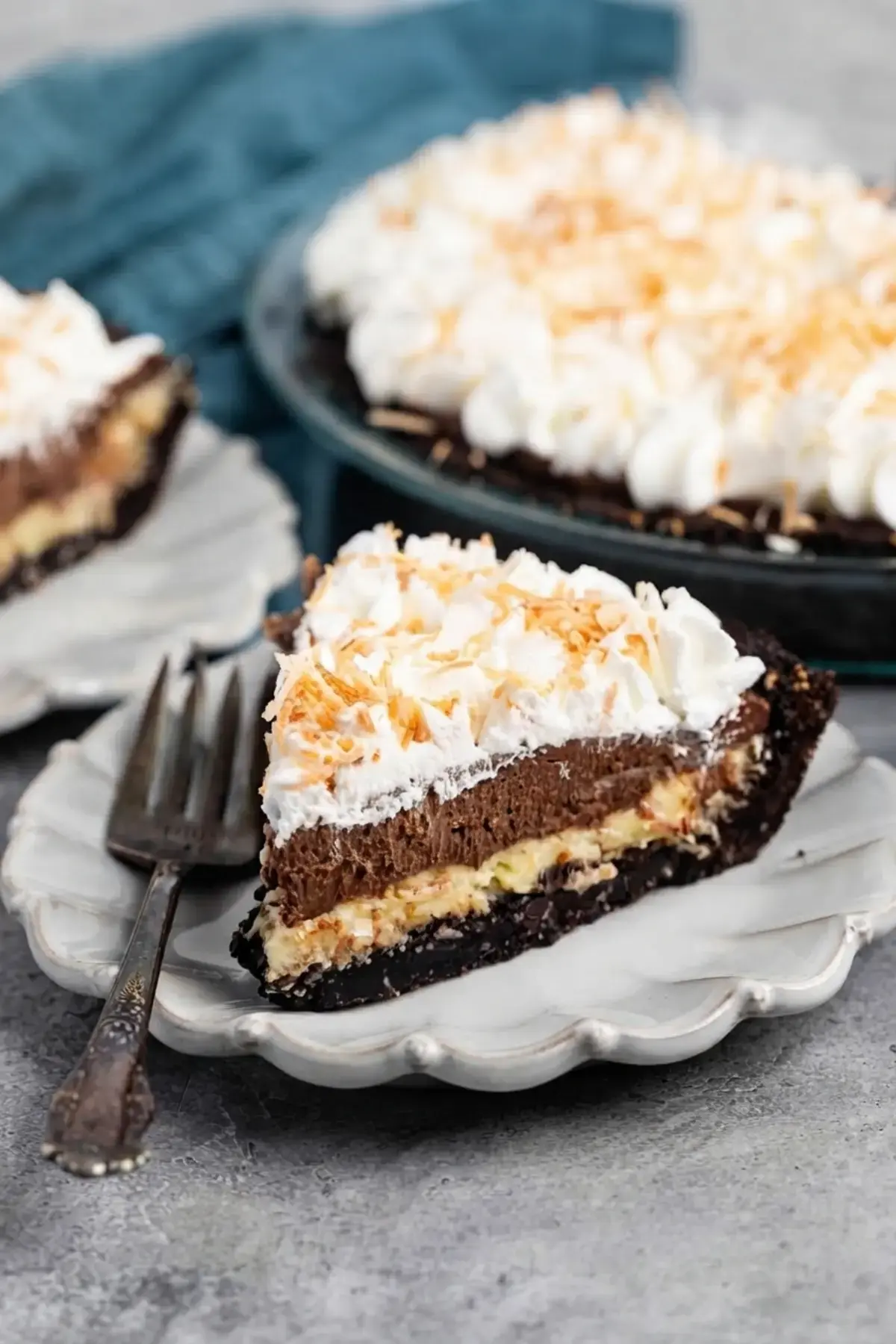 Coconut Chocolate Pudding Pie