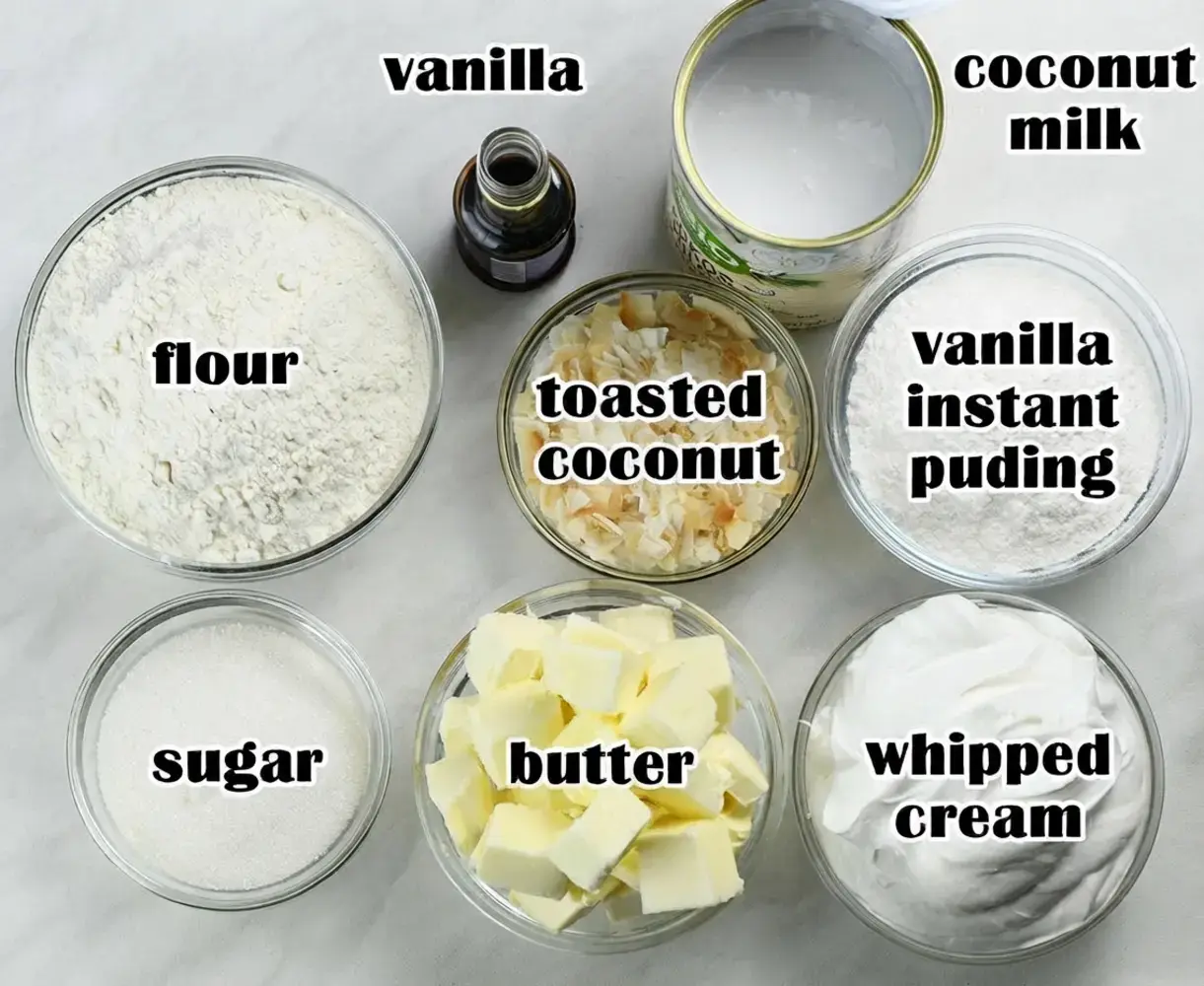 Coconut Cream Pie Cookie Cups, Ingredients You'Ll Need