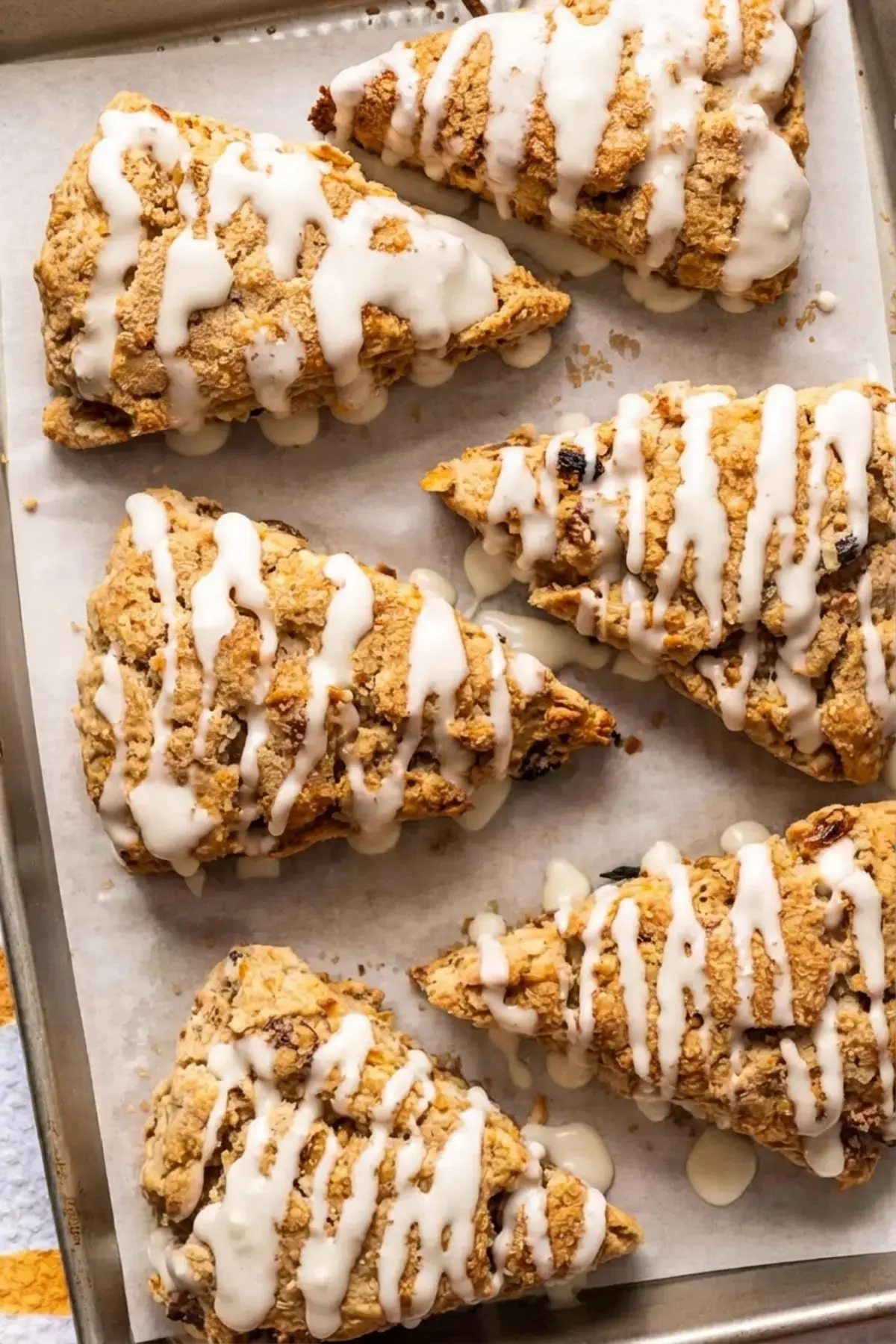 Easy Carrot Cake Scones With Cream Cheese Glaze, Step By Step Instructions