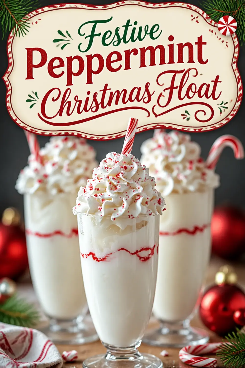 Festive Peppermint Christmas Float