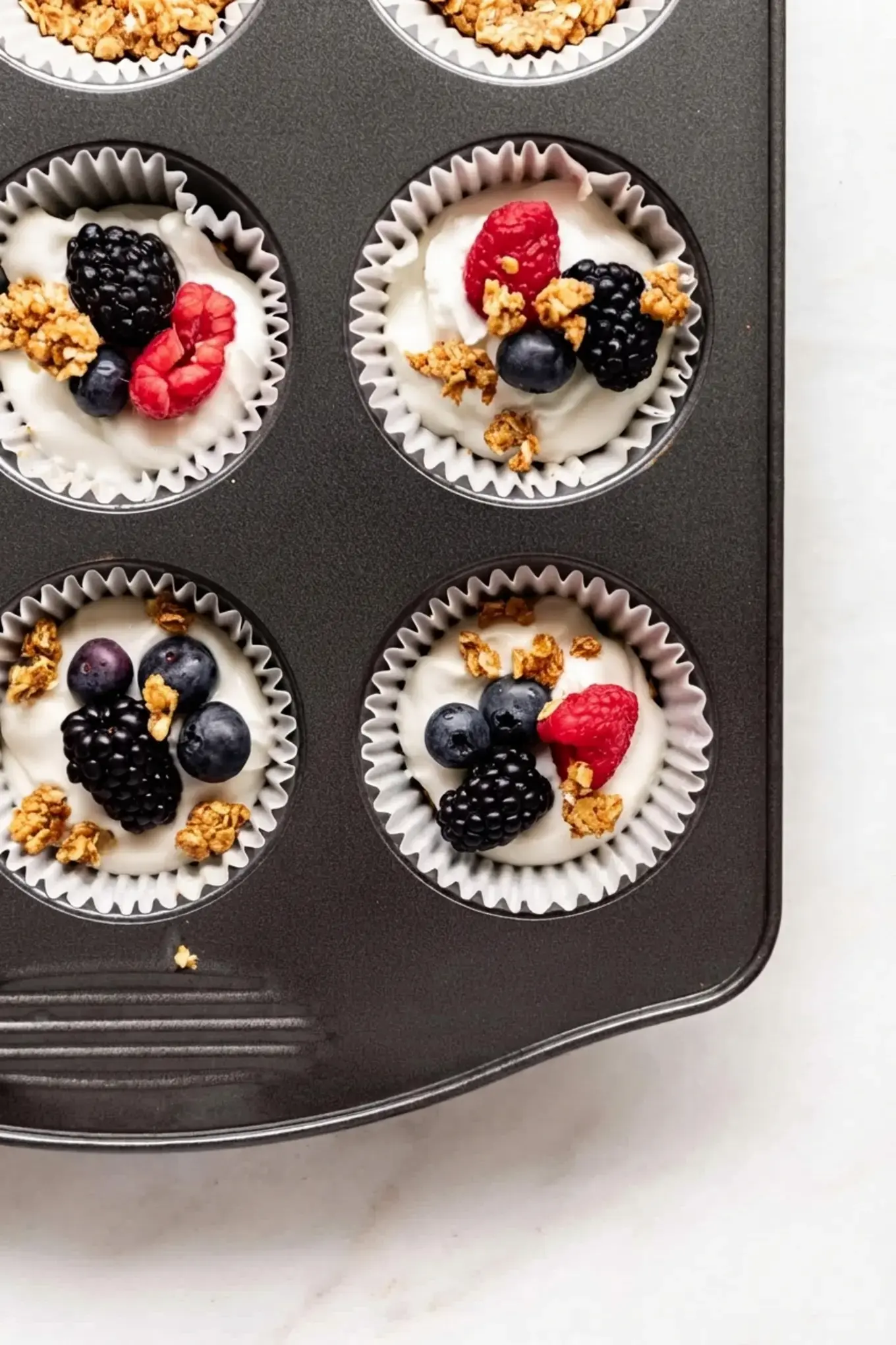 Frozen Yogurt Granola Cups, Step 3