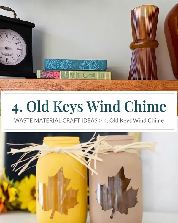 Gorgeous 20 Waste Material Craft Ideas, 4. Old Keys Wind Chime