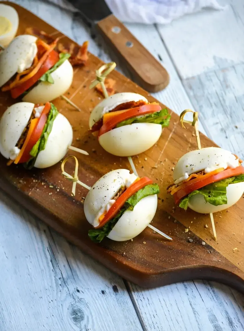 Hard Boiled Egg Blt Bites, How To Make