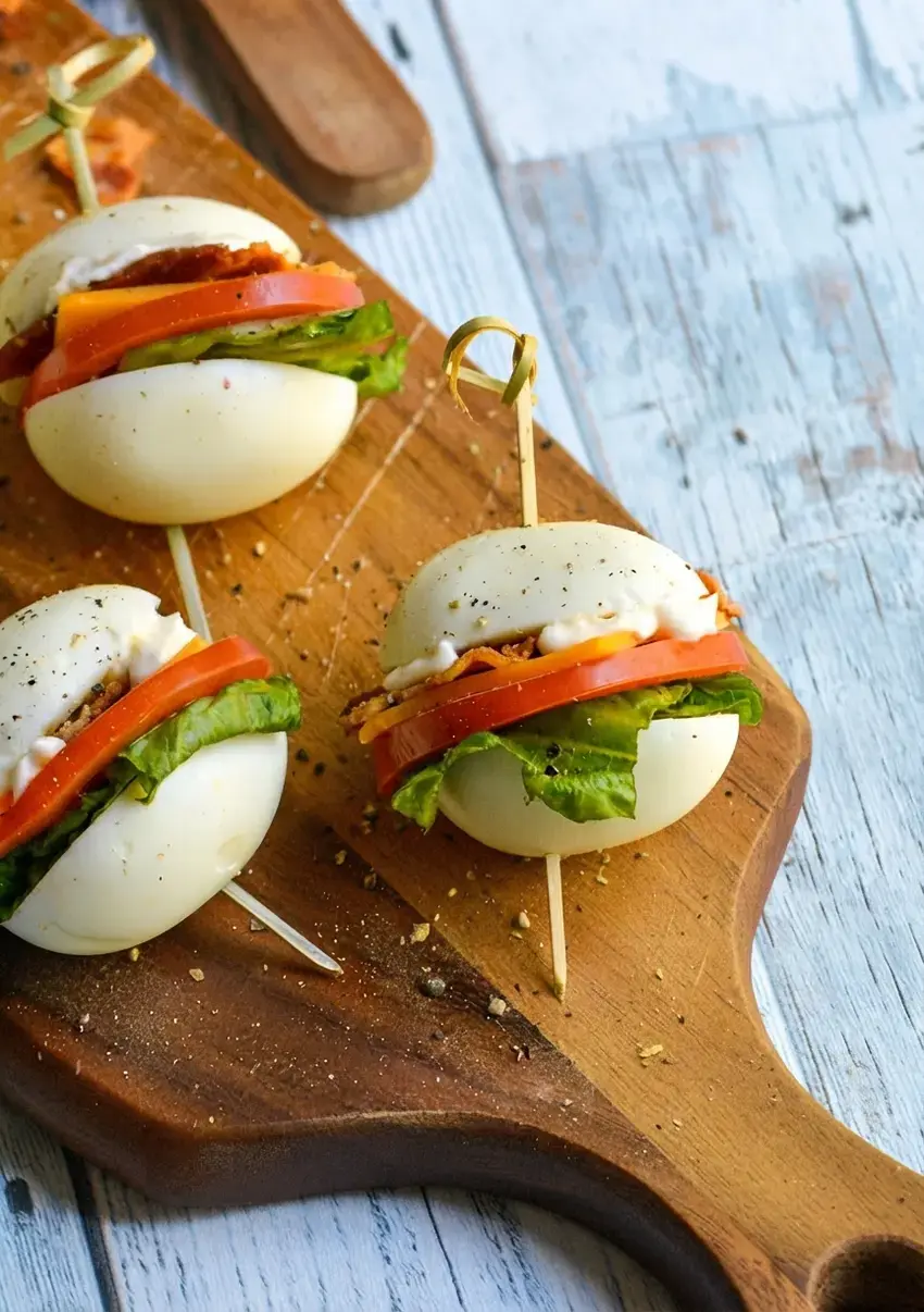 Hard Boiled Egg Blt Bites, Variations
