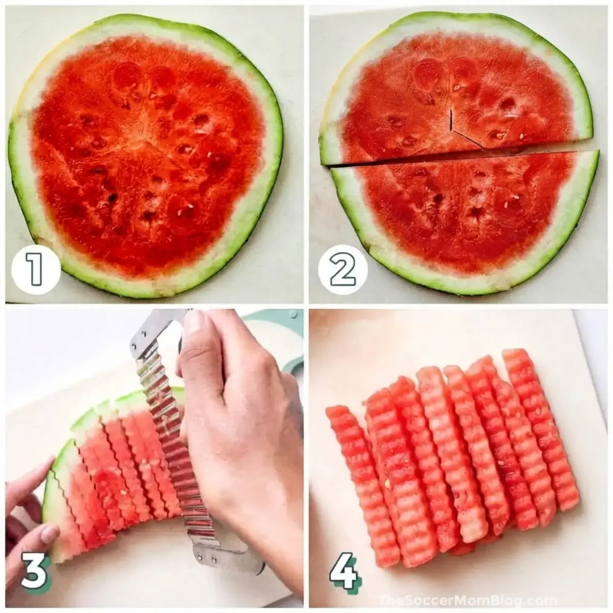 Healthy Watermelon Fries, Instructions