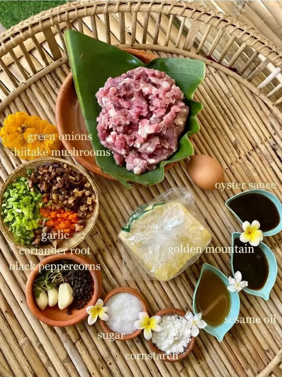 Kanom Jeeb, Ingredients