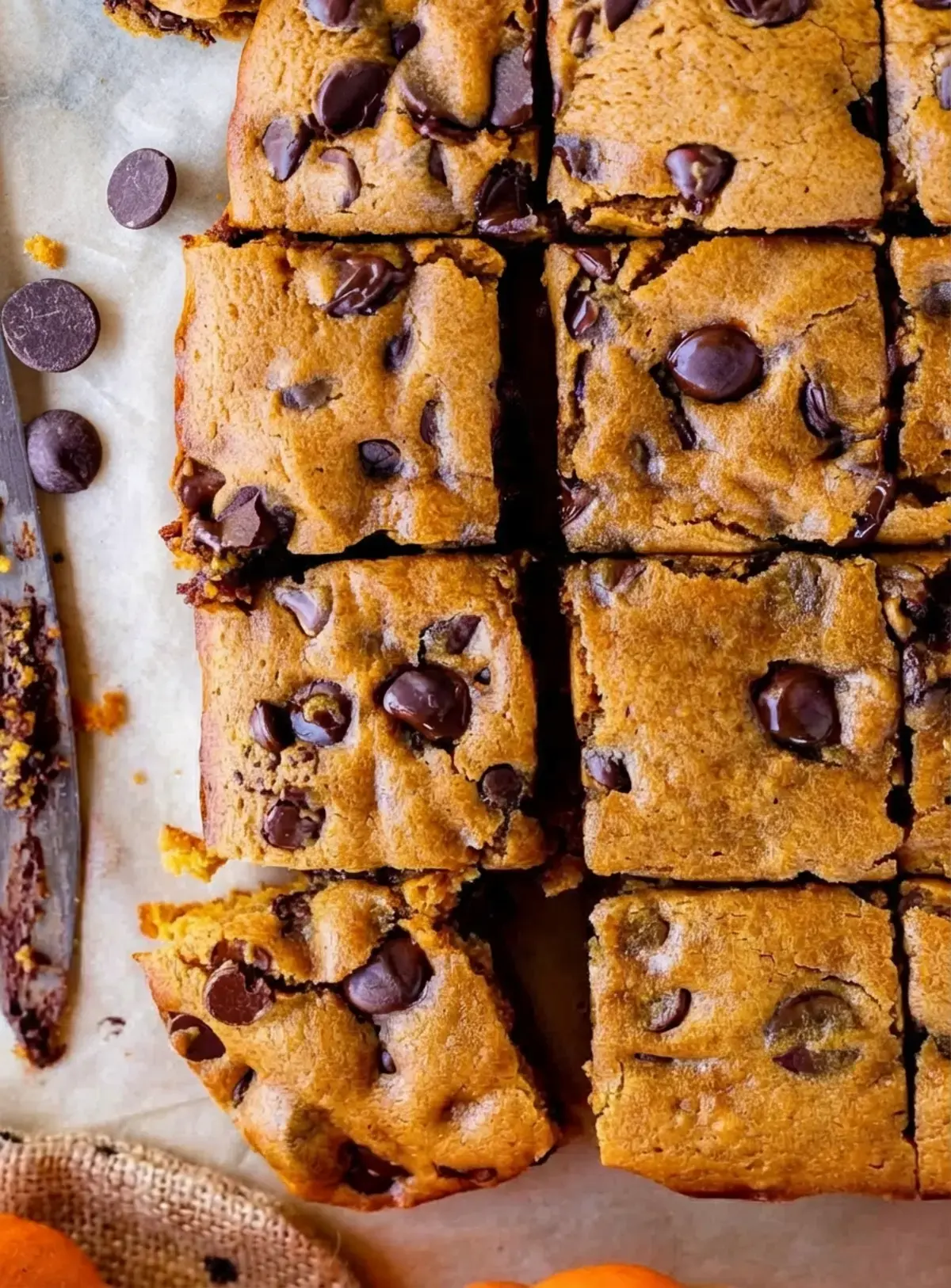 Pumpkin Bars With Chocolate Chips