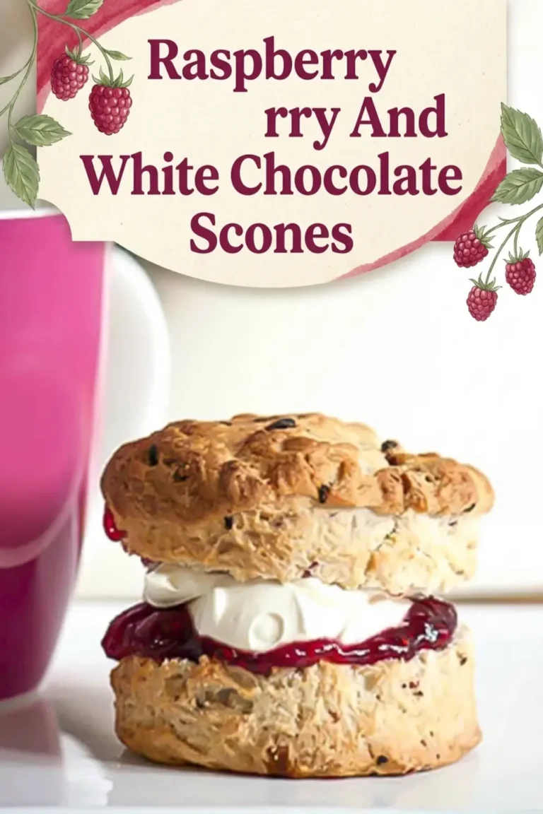 Raspberry And White Chocolate Scones