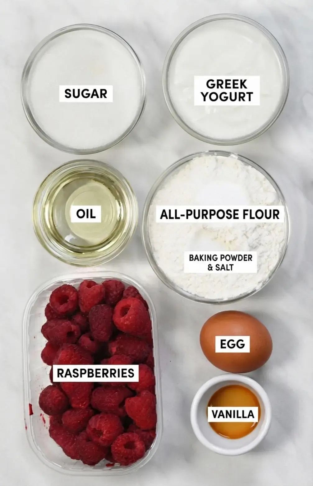 Raspberry Cream Cheese Muffins, Ingredients You'Ll Need