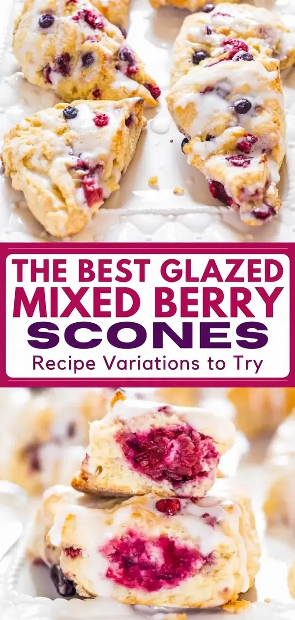 The Best Glazed Mixed Berry Scones, Recipe Variations To Try