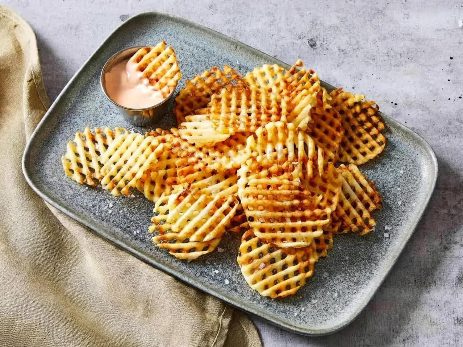 Waffle Fries Recipe For Crispy Homemade Perfection 3 Waffle Fries